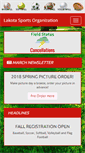 Mobile Screenshot of lakotasports.org